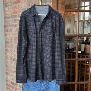 Johnston & Murphy Plaid Long Sleeve Shirt